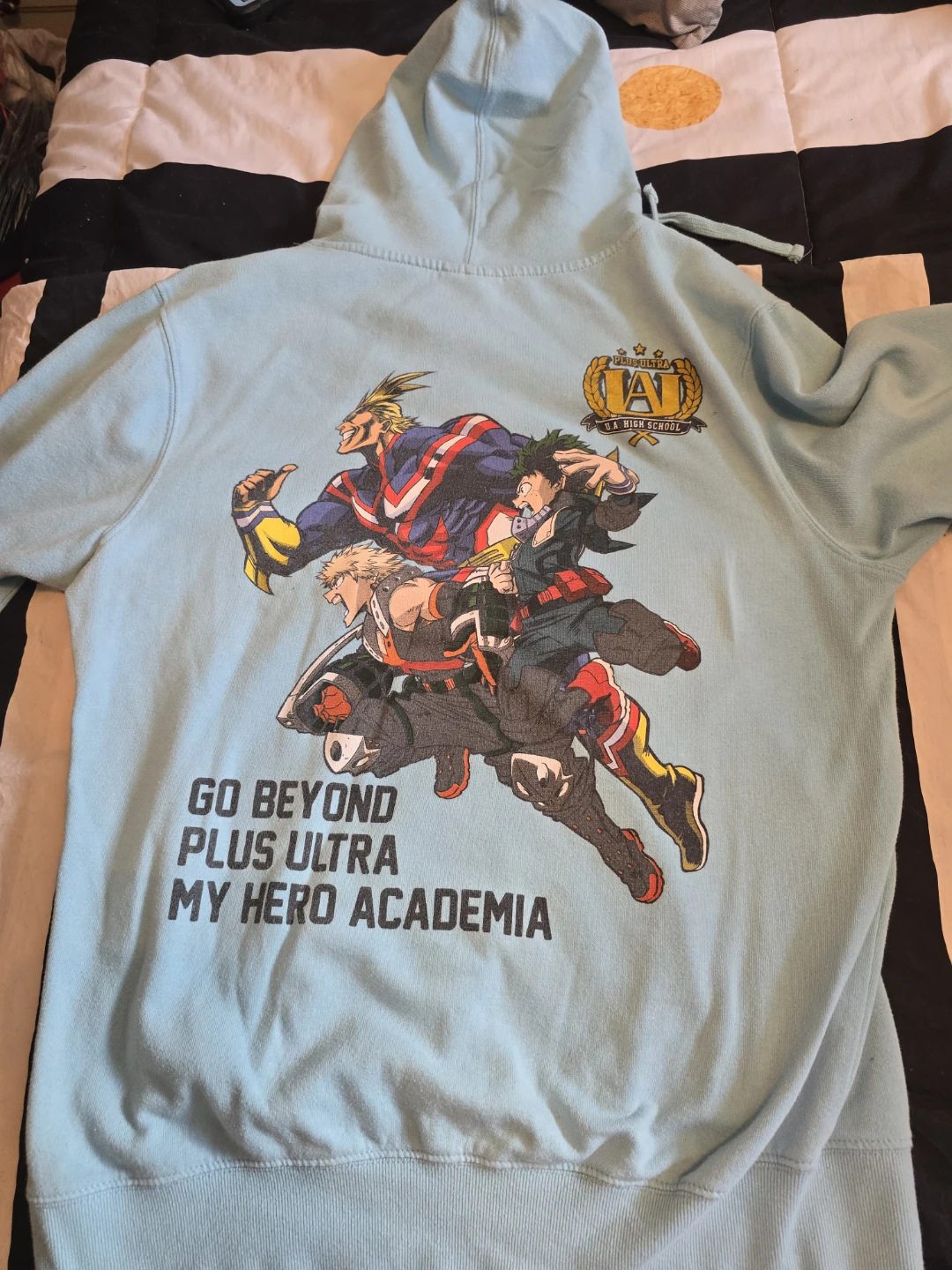 Light Blue My Hero Academia Hoodie - photo 2