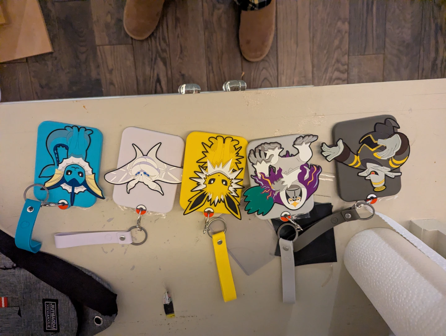 Pokemon Card Lanyards with Card Protectors