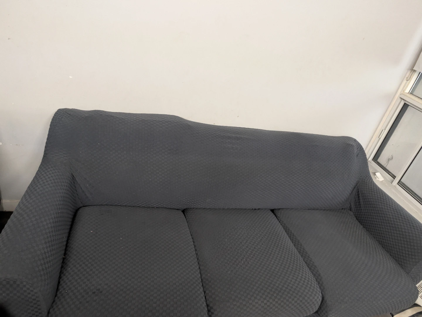 🇨🇦 Made in Canada: Pair of Grey Sofas + Textured Covers - photo 3