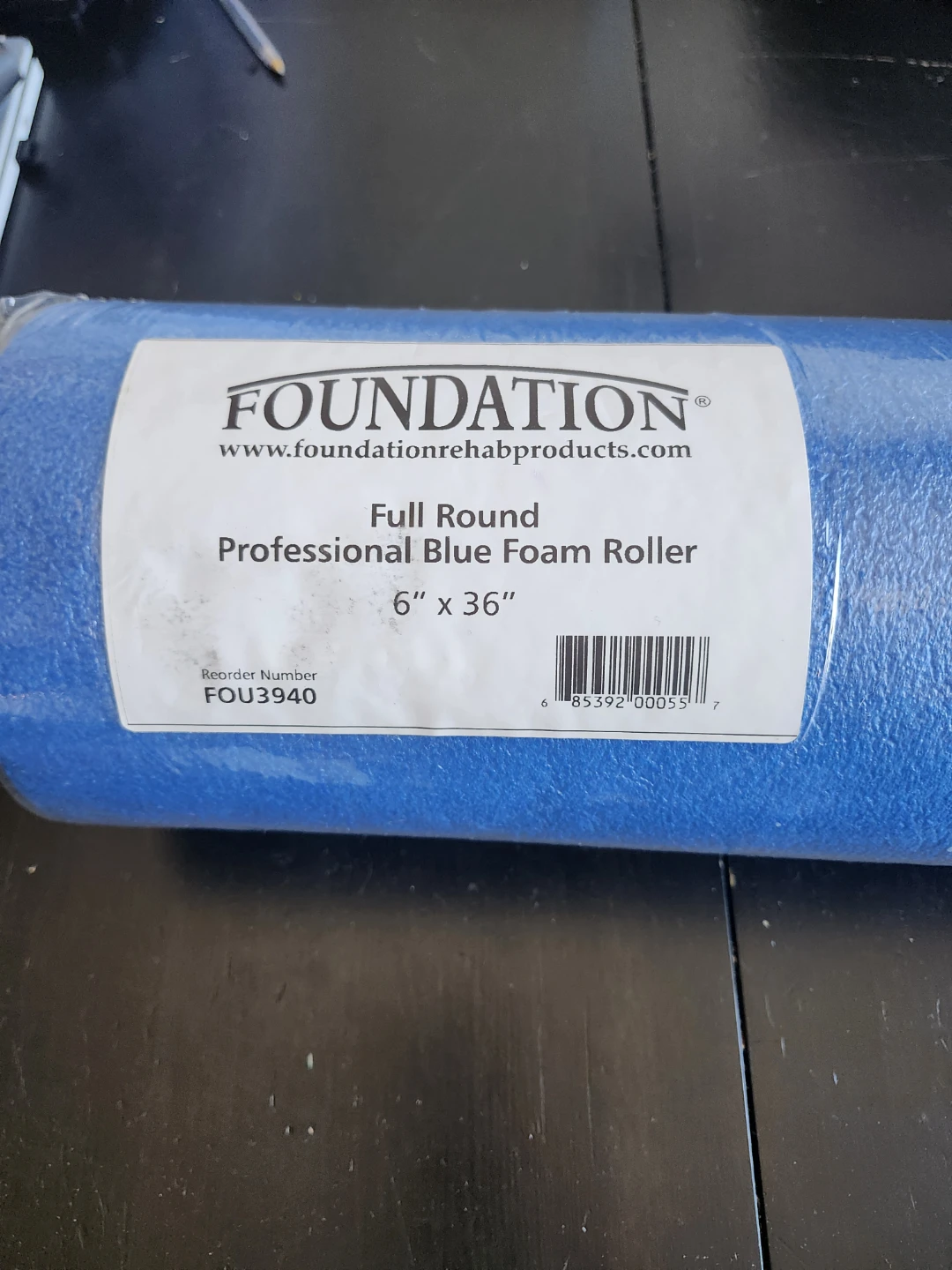 FOUNDATION Professional Blue Foam Roller 6" x 36" - photo 2