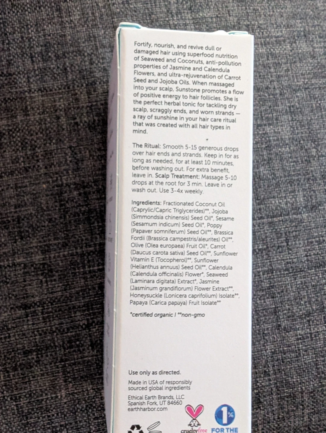 Earth Harbor Sunstone Hair Revive Elixir Seaweed + Jasmine - photo 2