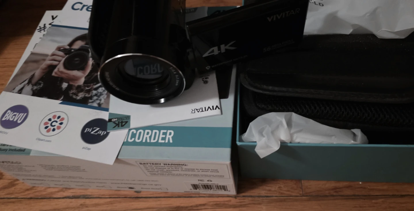 Vivitar 4K Camcorder with 64GB Micro SD Card and Buoy - photo 5