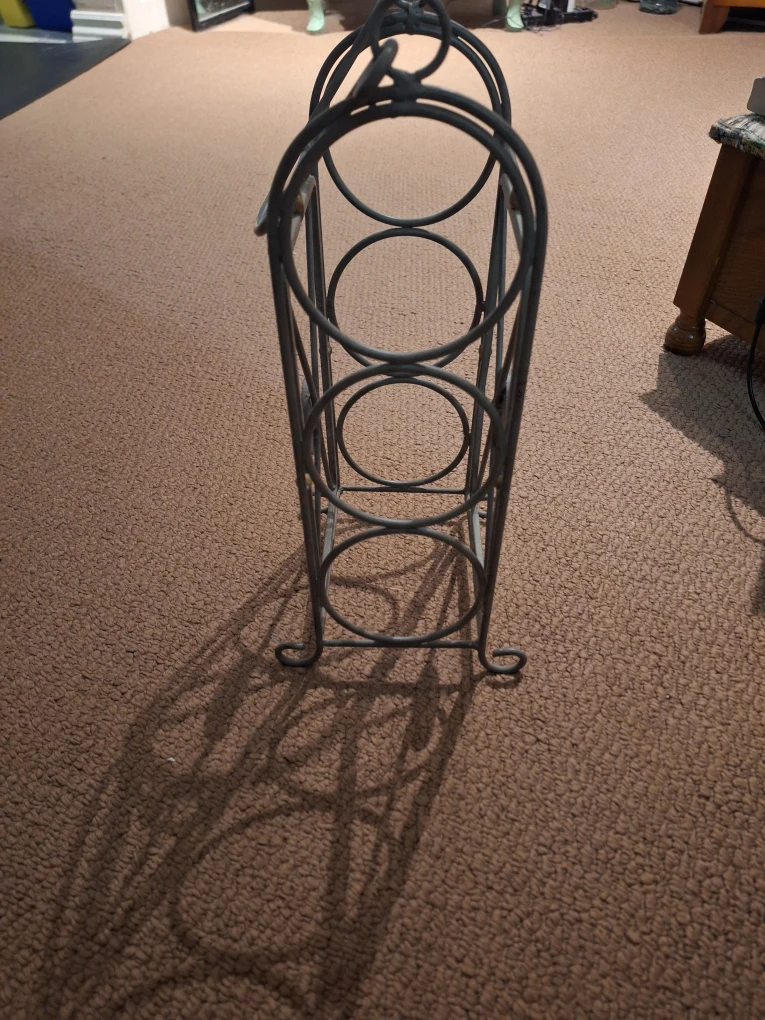 Metal 4-Bottle Wine Rack Stand - photo 2