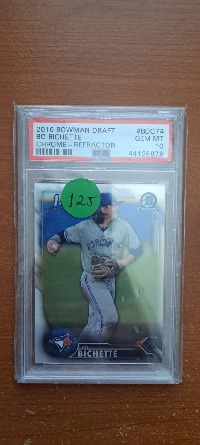 🌱2016 Bowman Draft Bo Bichette Chrome Refractor PSA 10