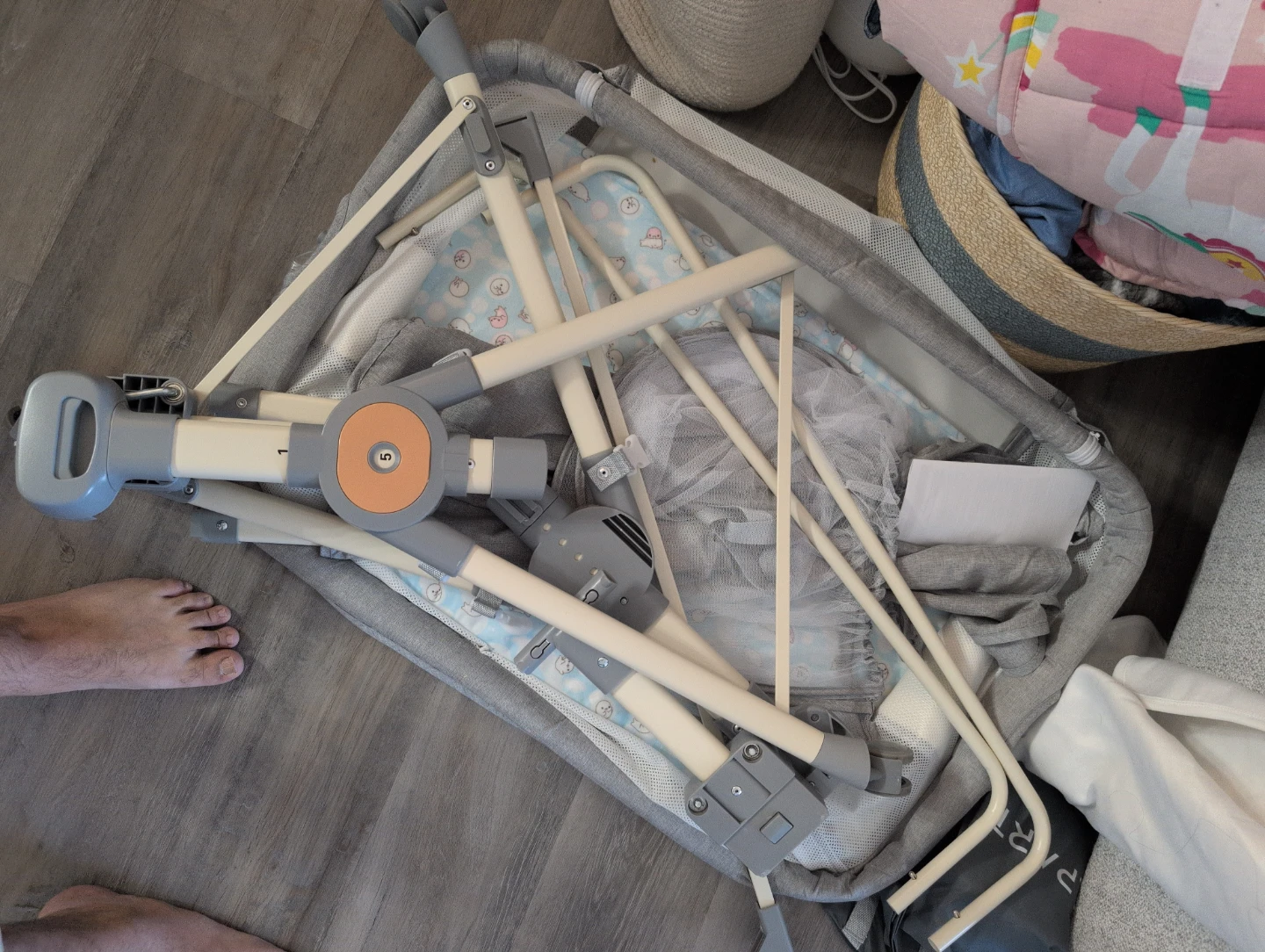 Hichangto Baby Bassinet Rocking Sleeper Grey - photo 3