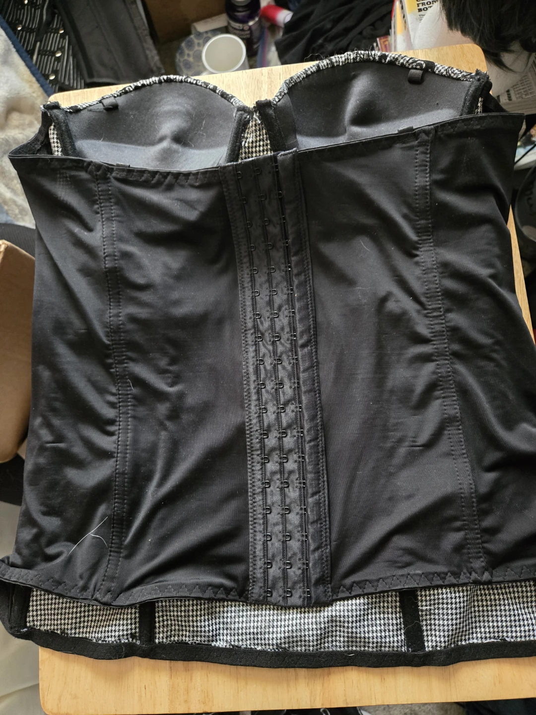 Spirit Halloween Corset Top - Black Skull Pattern - Medium - photo 2