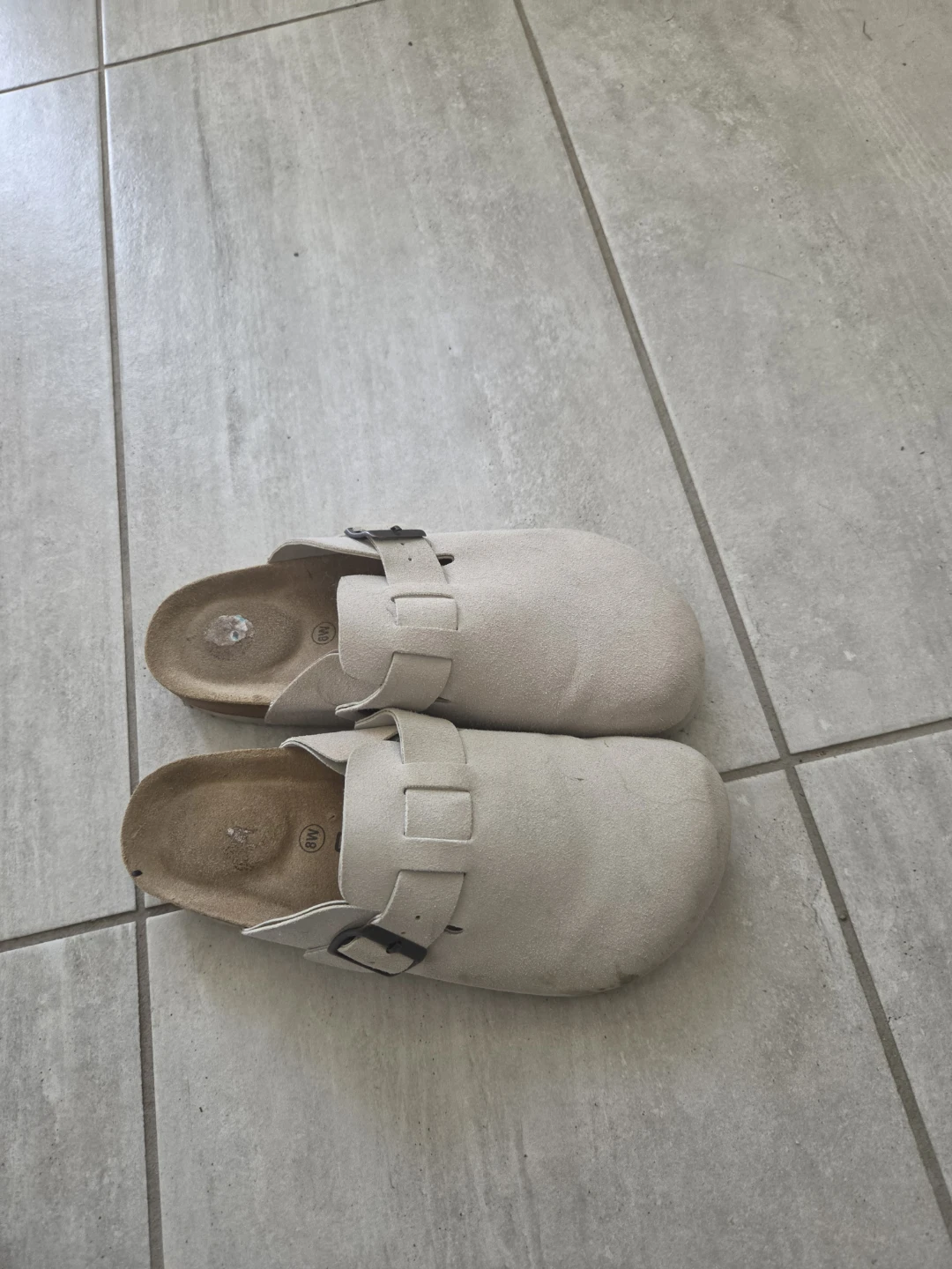 Clogs - Tan Suede Size 38
