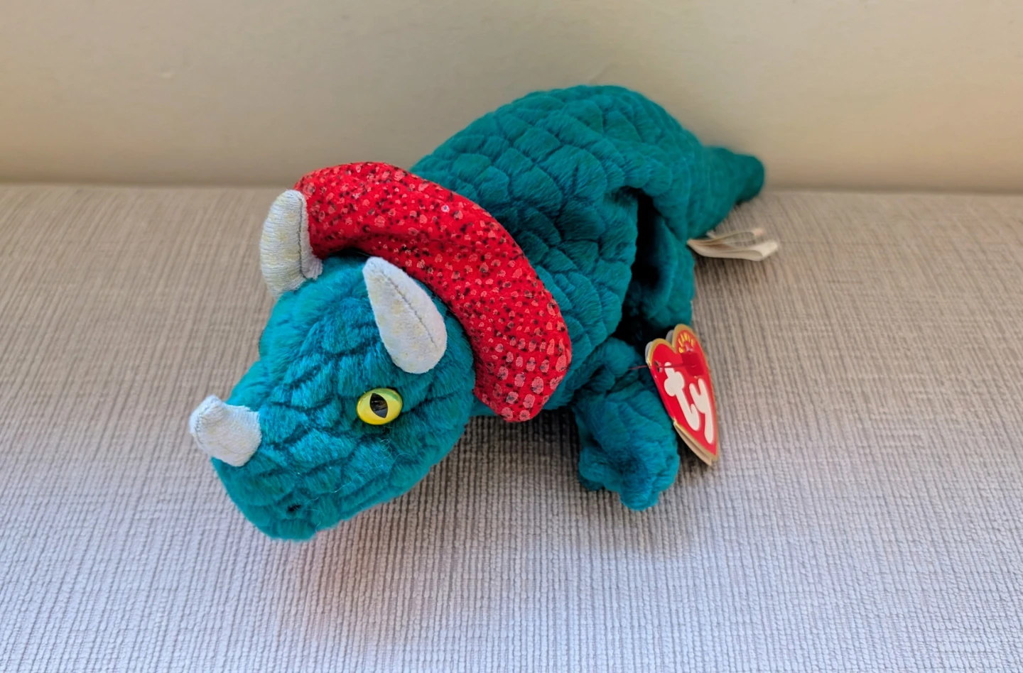 Ty Beanie Babies Hornsly Dinosaur Plush