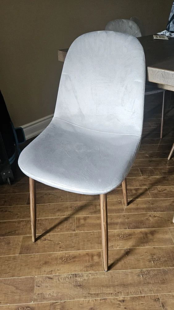 Light Grey velvet Dining Chairs (Set of 6)