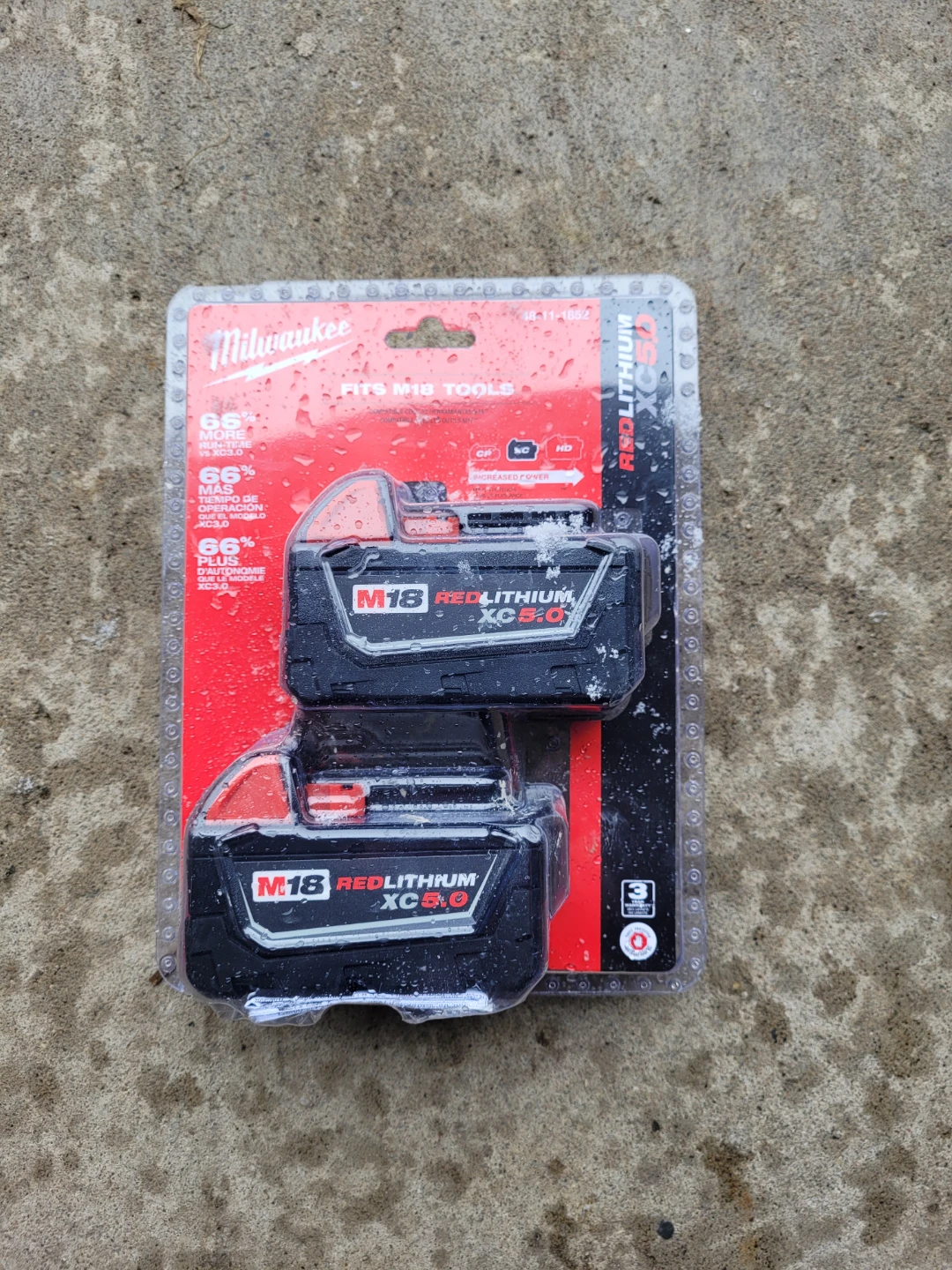 Milwaukee M18 REDLITHIUM XC5.0 Battery 2-Pack