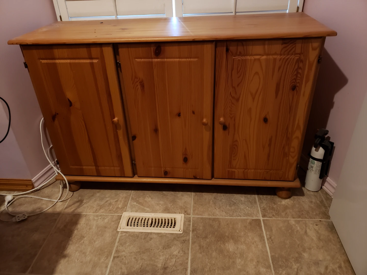 Wooden Cabinet with 3 Doors