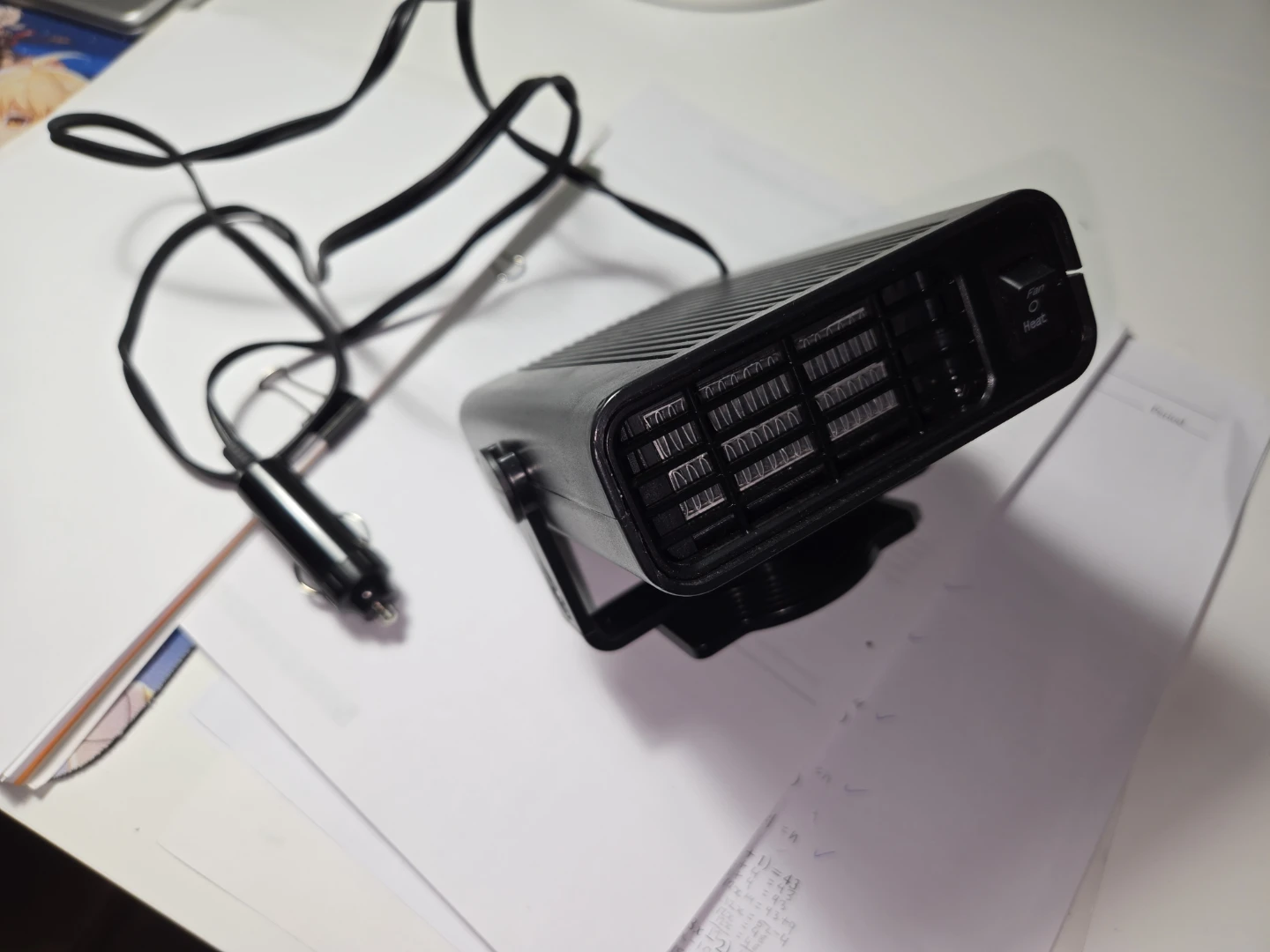 Black Car Heater Fan