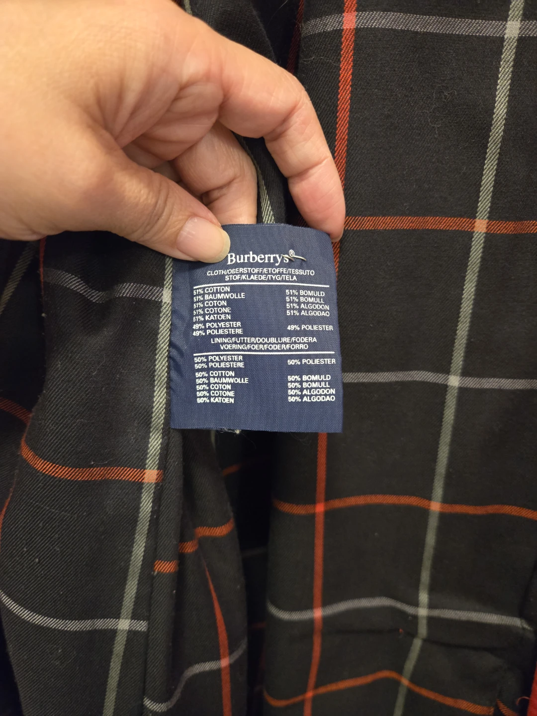 Burberrys Red Trench Coat with Nova Check Lining - photo 4