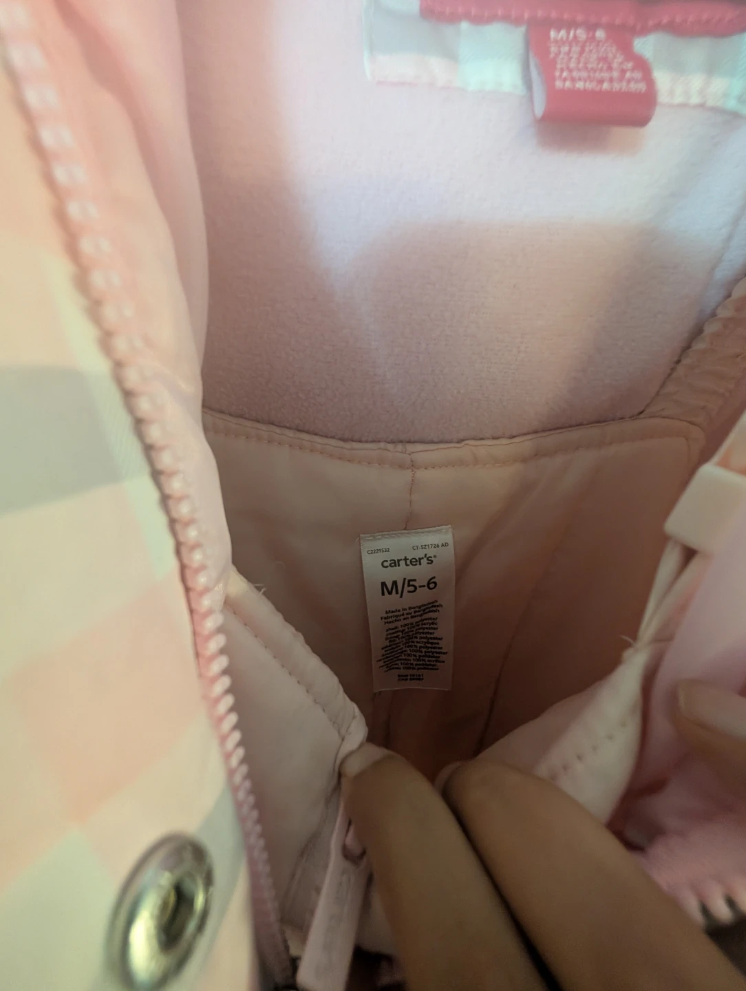 London Fog Girls Pink Plaid Snowsuit M/5-6 - photo 3