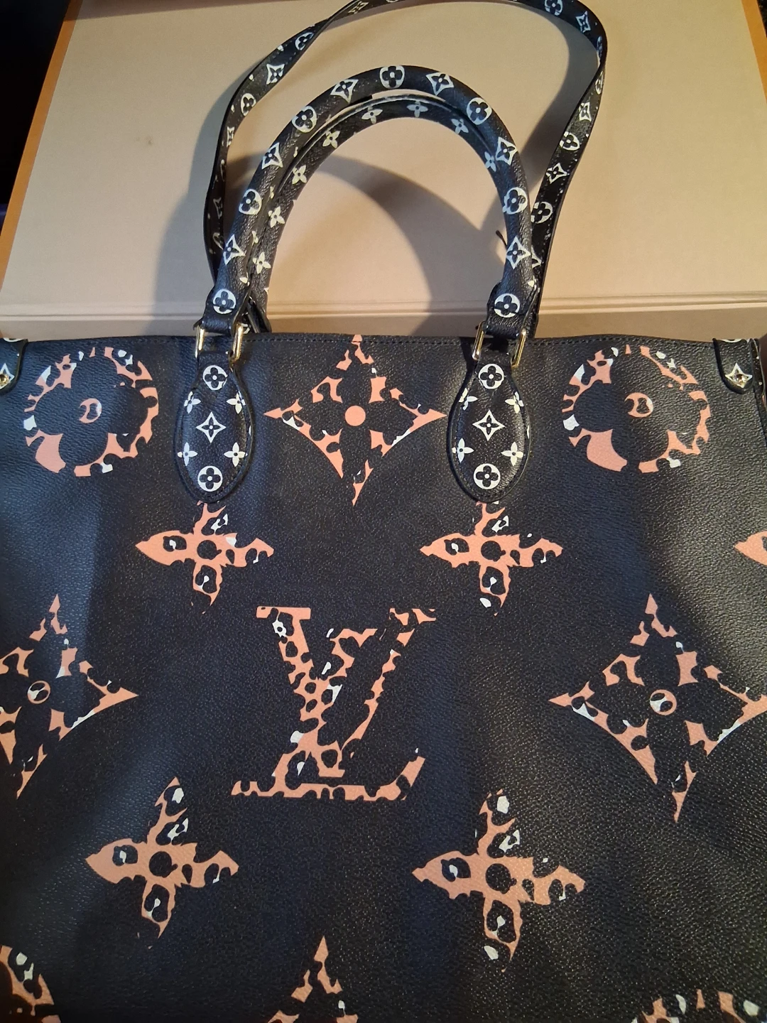 Louis Vuitton Monogram Leopard Print Tote Bag