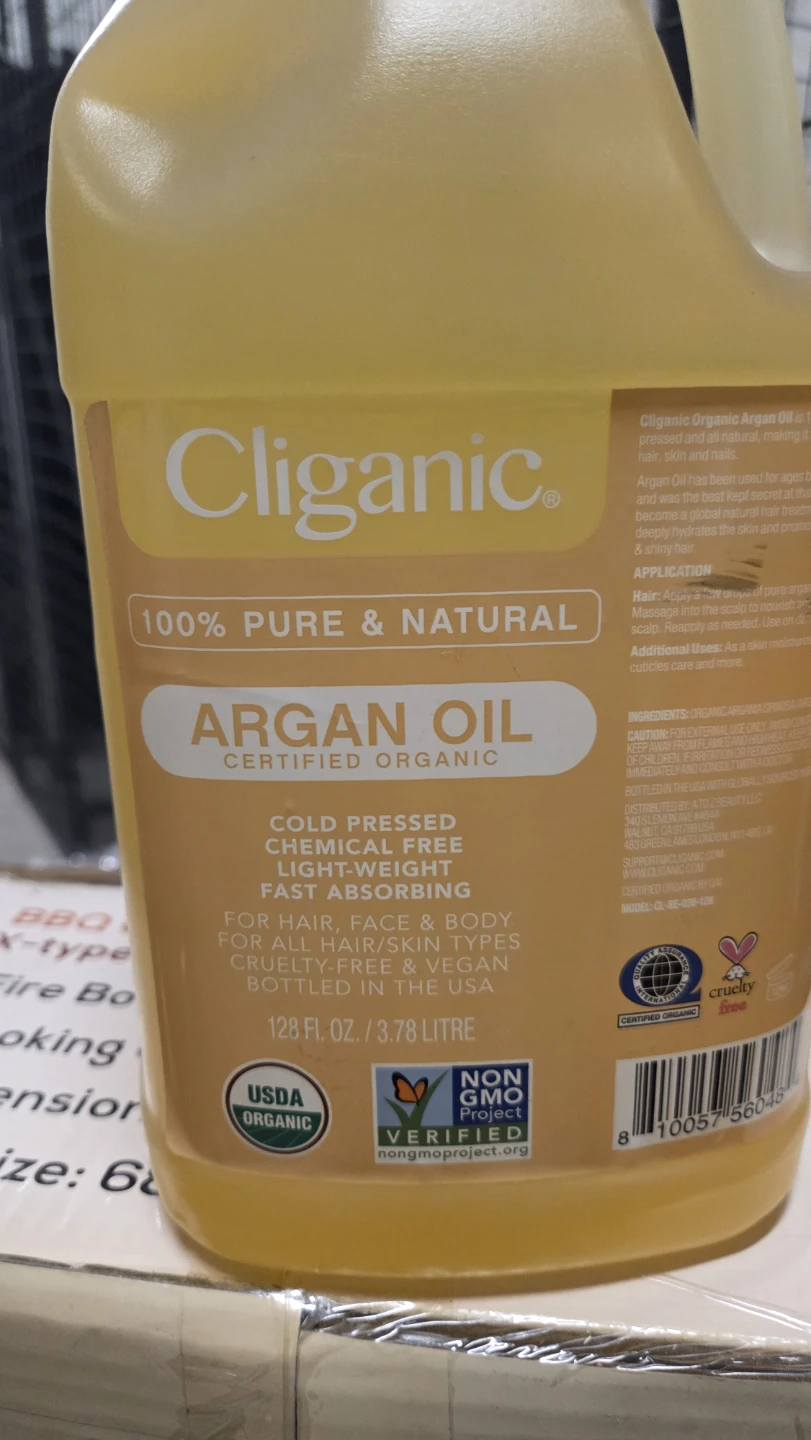 Cliganic Organic Argan Oil, 128 Fl. Oz. - photo 2