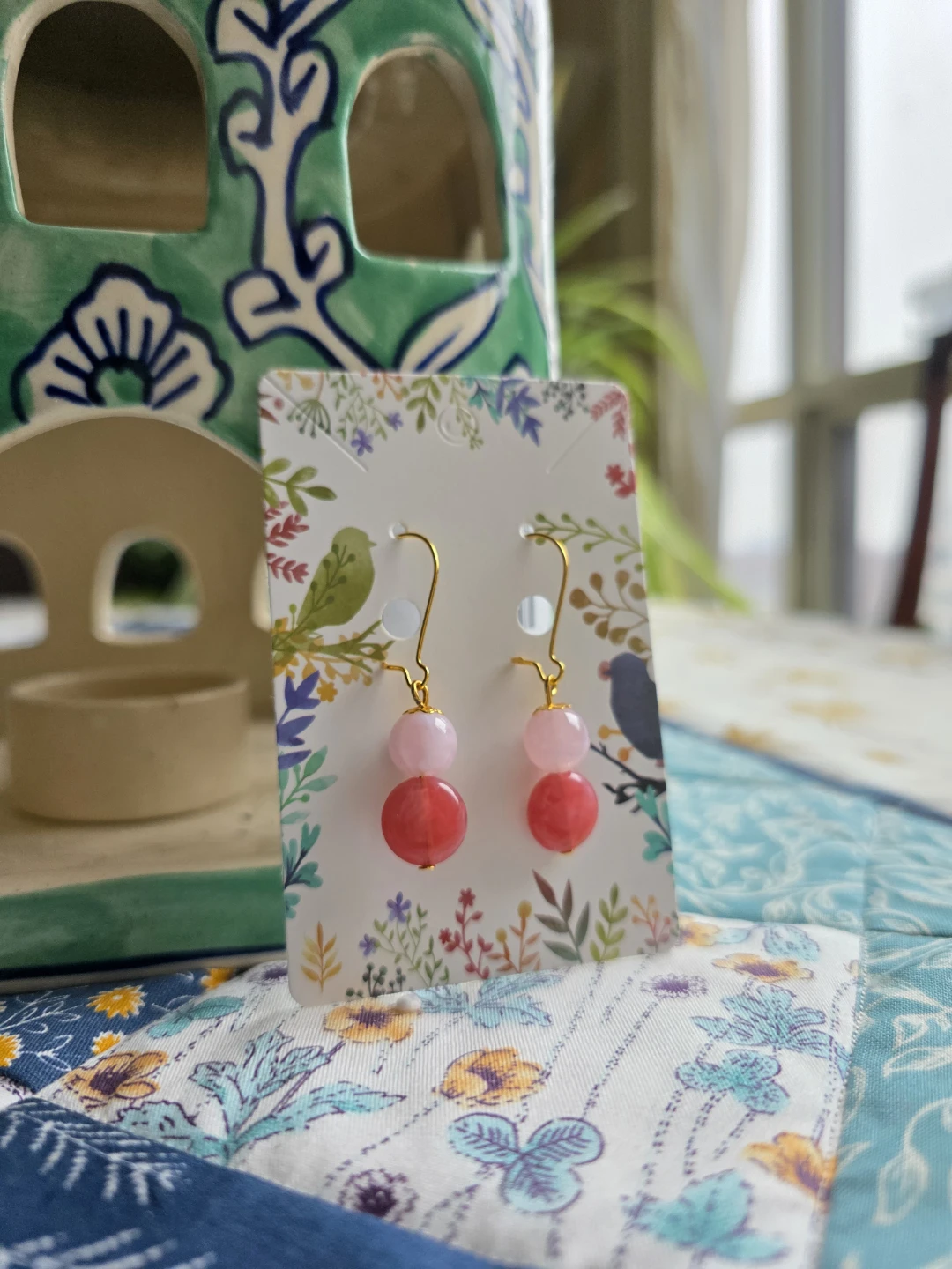 NEW Set of beaded interchangeable earrings - photo 2