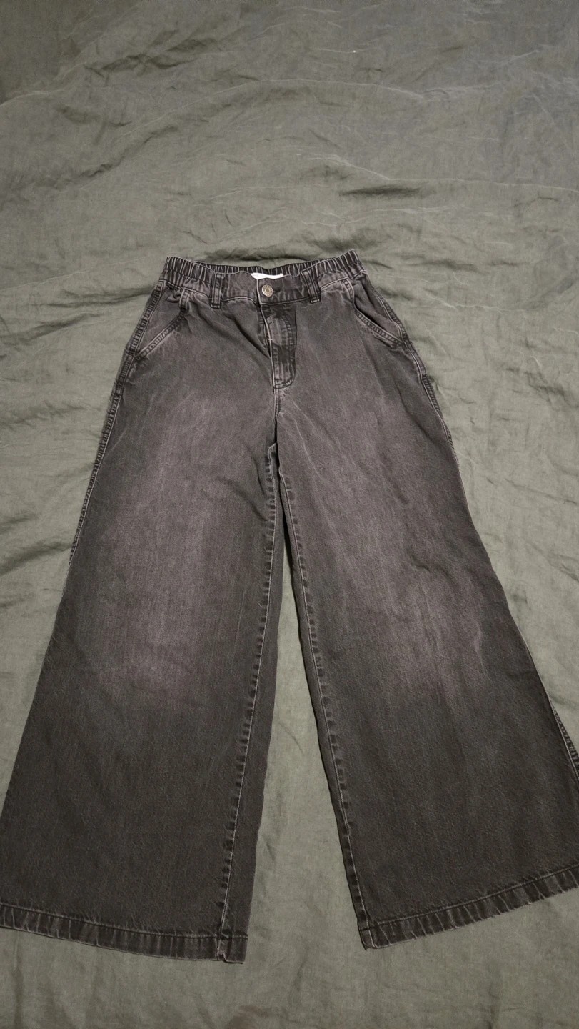 Garage Denim Wide Leg Pants