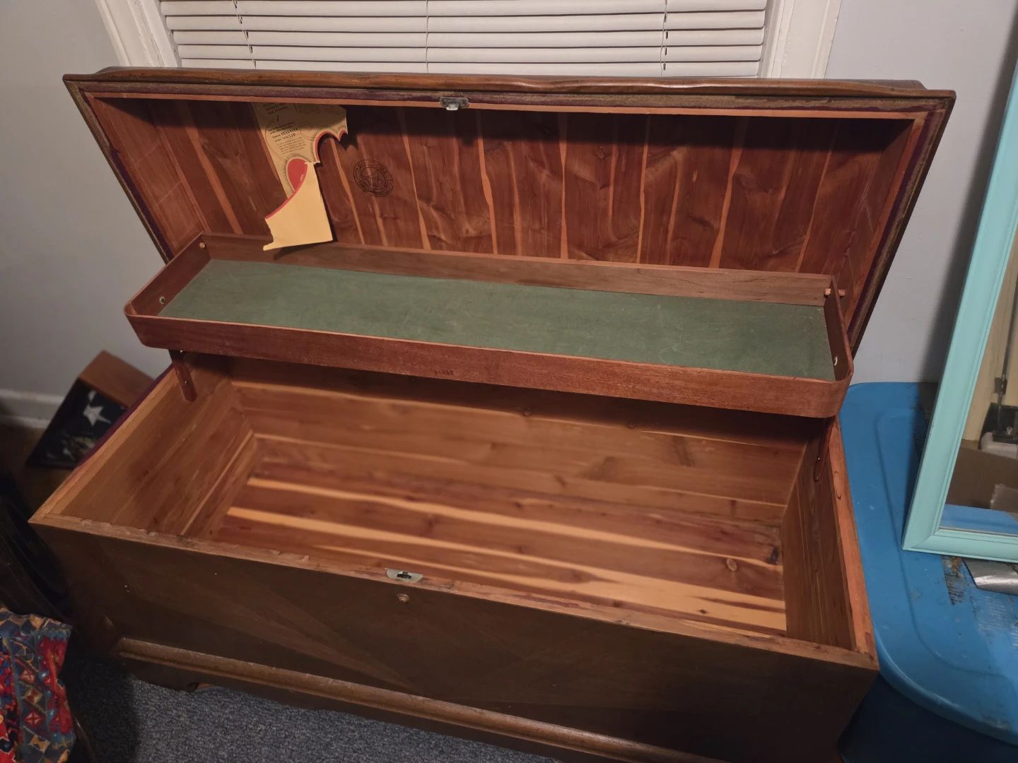 Antique Cedar Chest "Lamous Chests" "SealTite Lid" obo - photo 4
