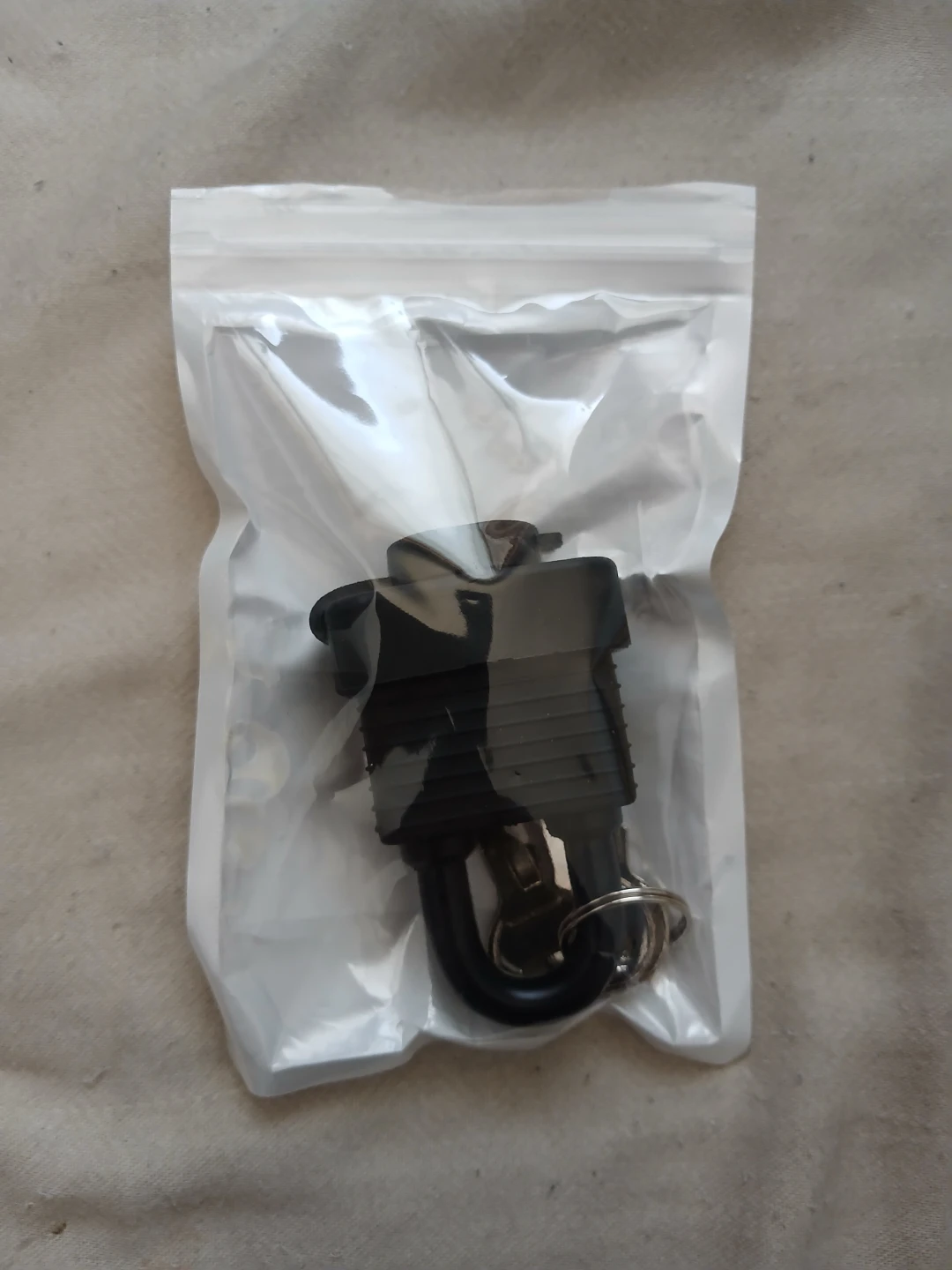 Black Waterproof Heavy-Duty Padlock With 3 Keys