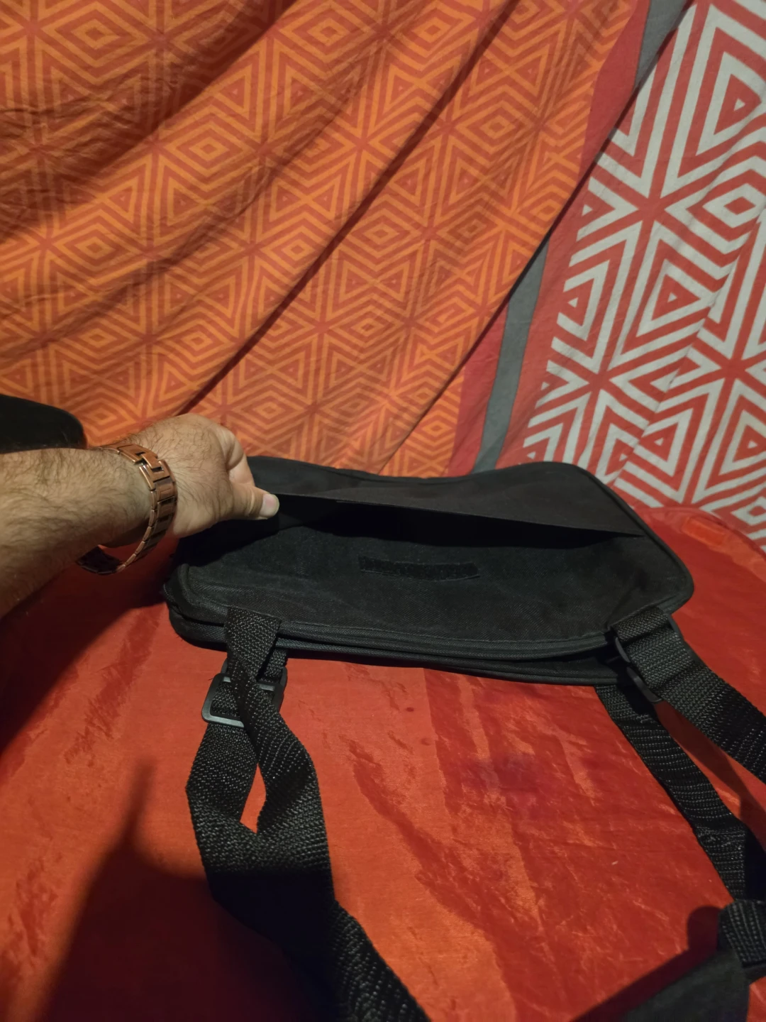 Black Messenger and laptop Bag - photo 3