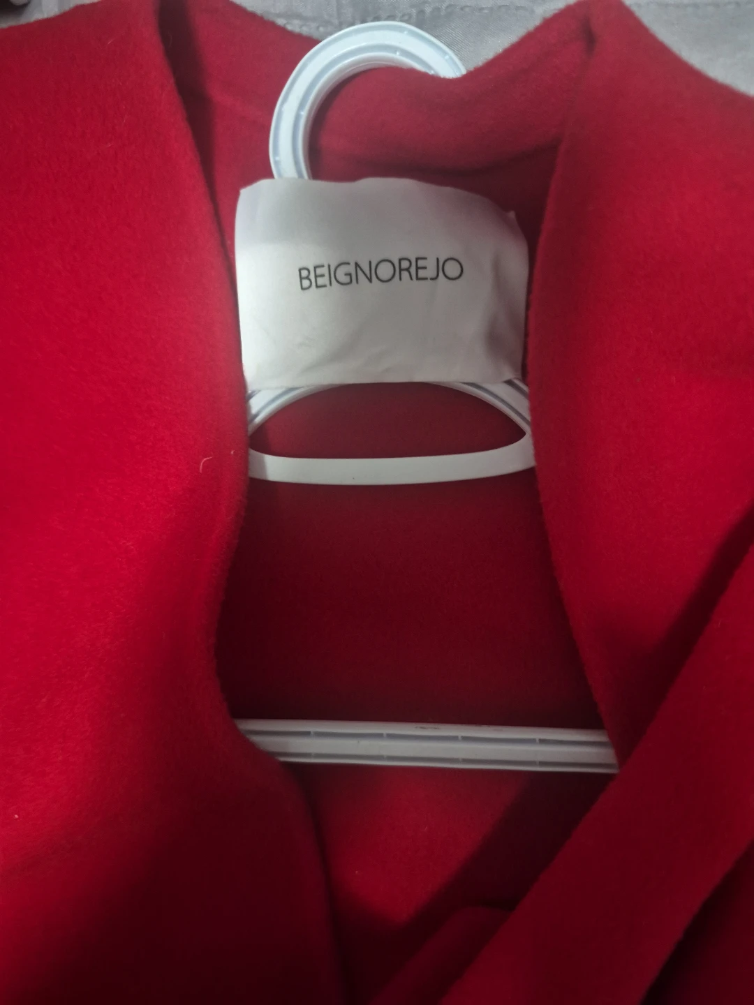 "Beignorejo Red Wool Long Red  Niche Japanese Designer