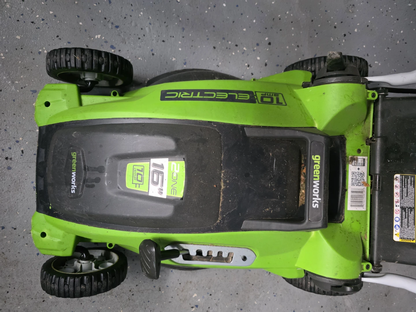 Greenworks 16inch 10 Amp corded Mower - photo 5