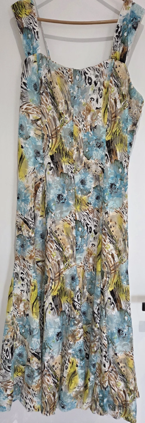 Summer Dress - Blue Floral Print