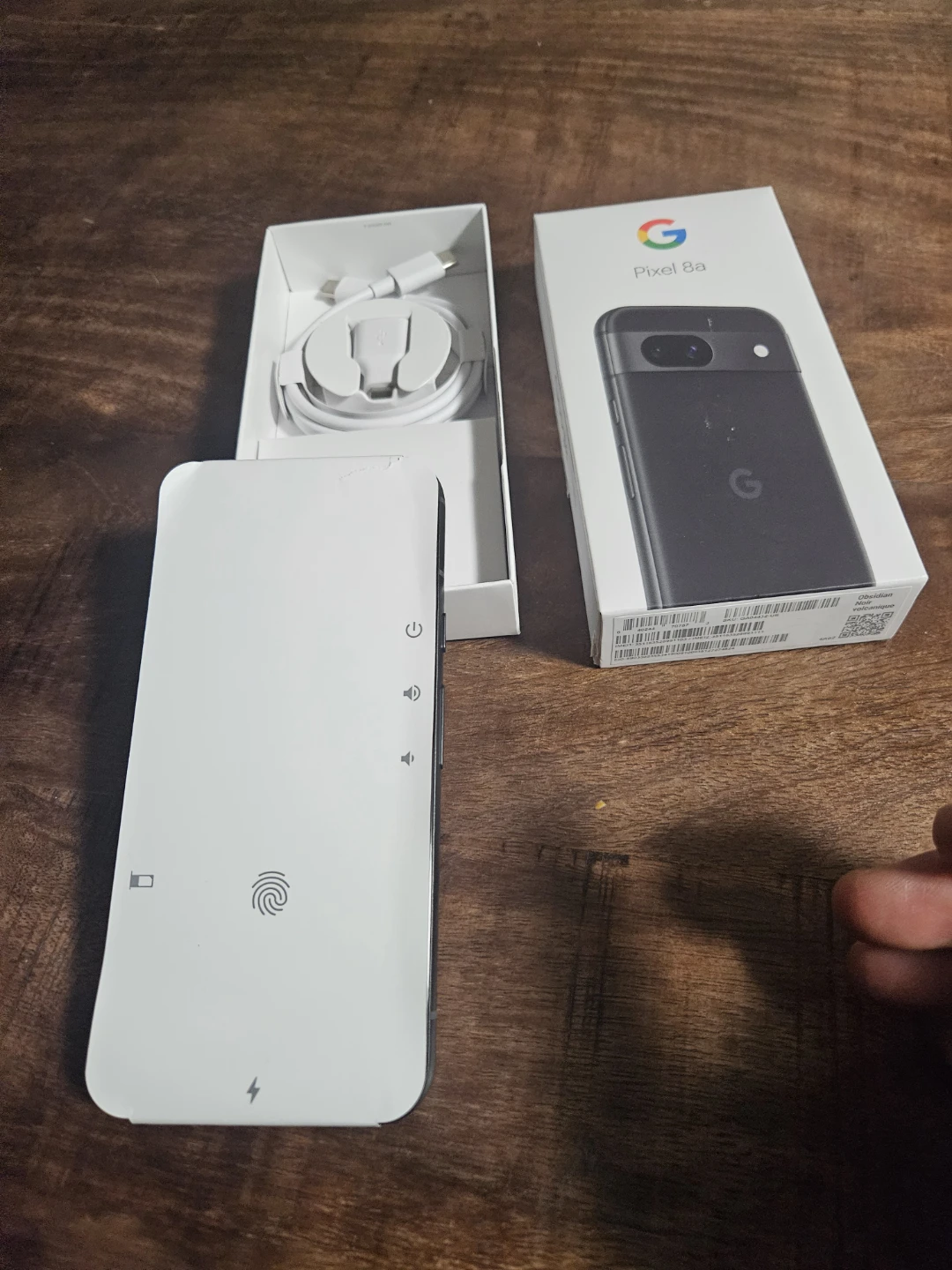 Google Pixel 8a Smartphone with Charger and Box - photo 3