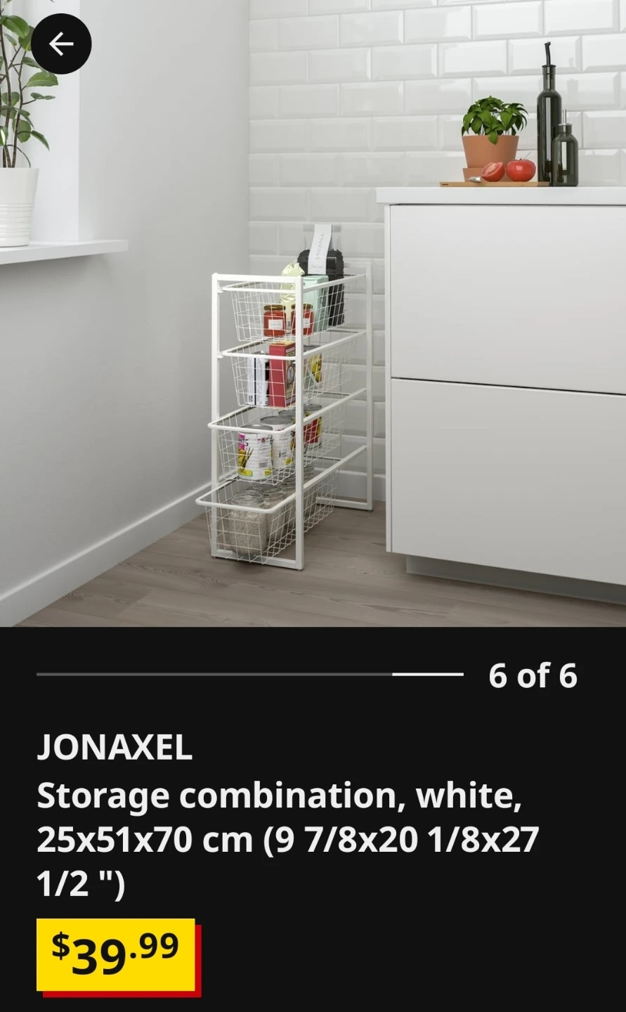 IKEA Jonaxel Wire Shelf