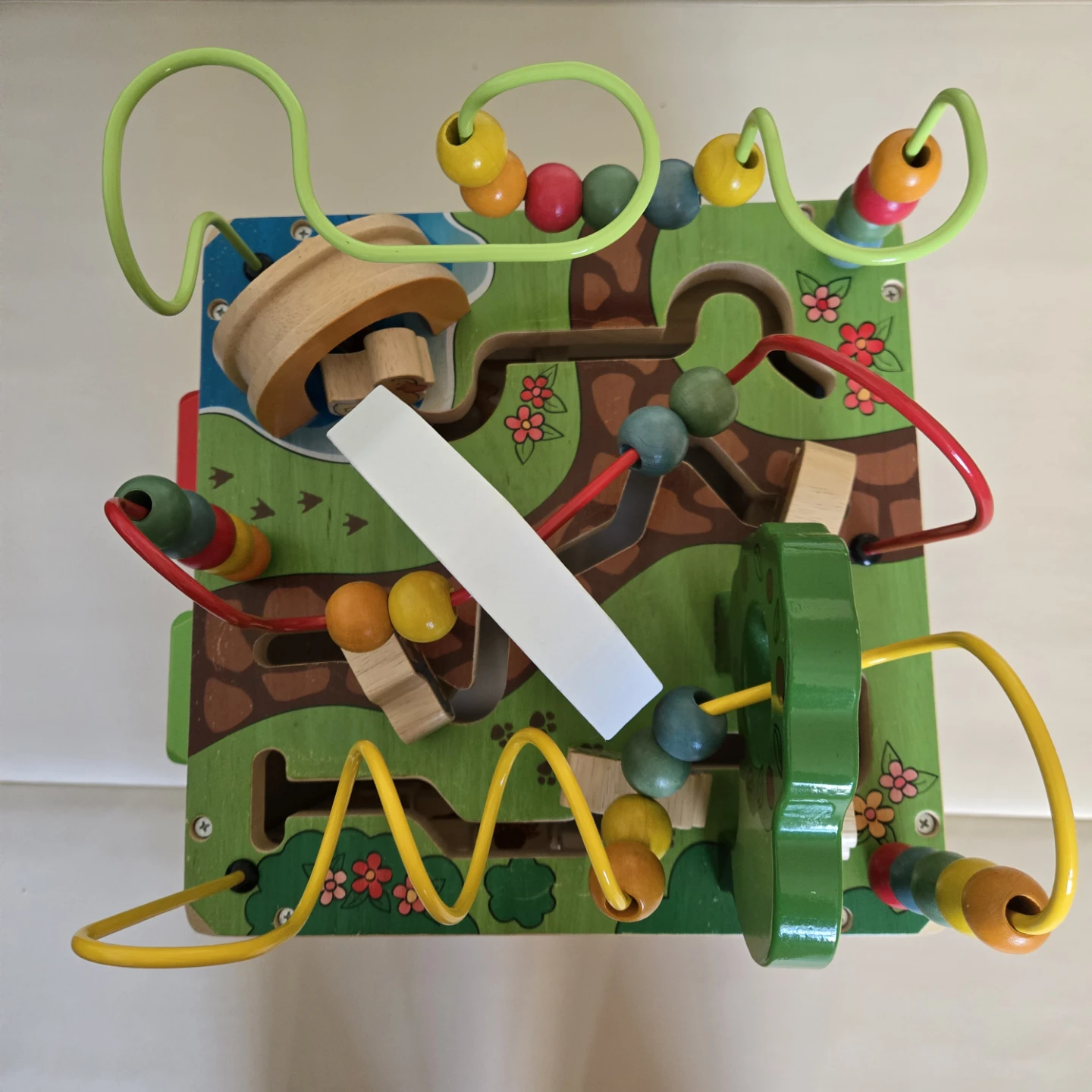 Wooden Activity Cube with Farm Animals