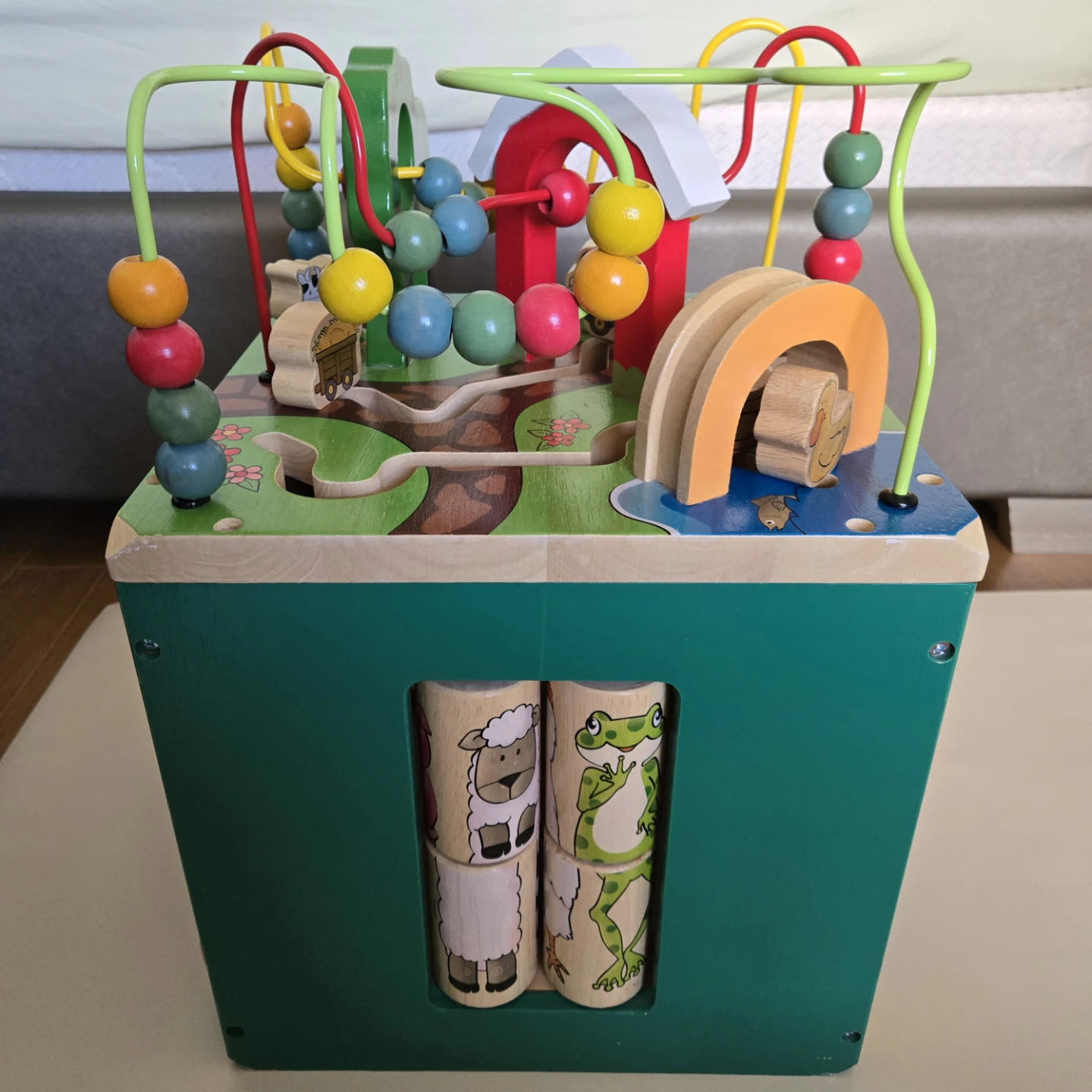 Wooden Activity Cube with Farm Animals - photo 4