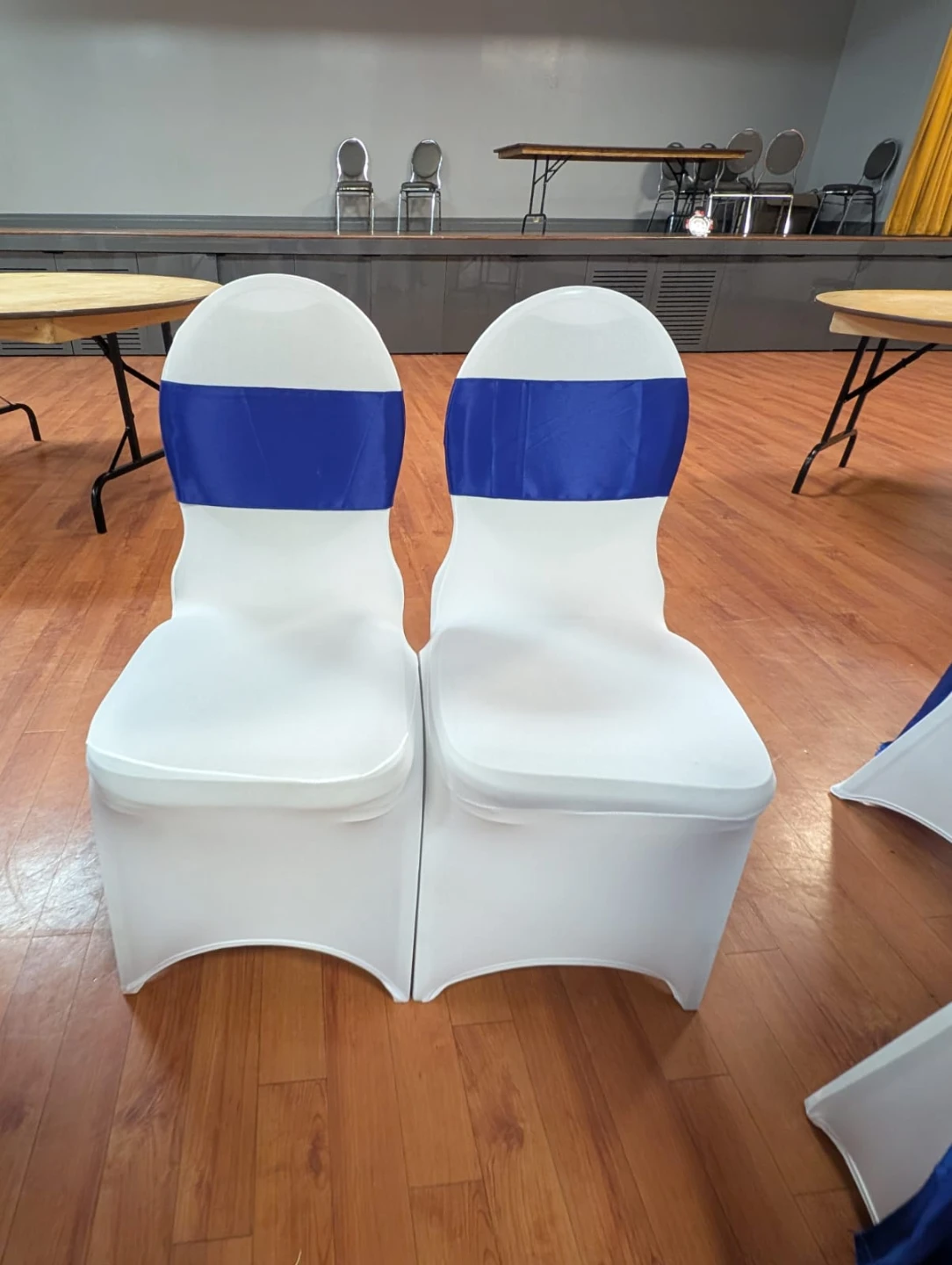 Rental  for your event Gold Chair Sashes with Rhinestone Buckles - photo 5
