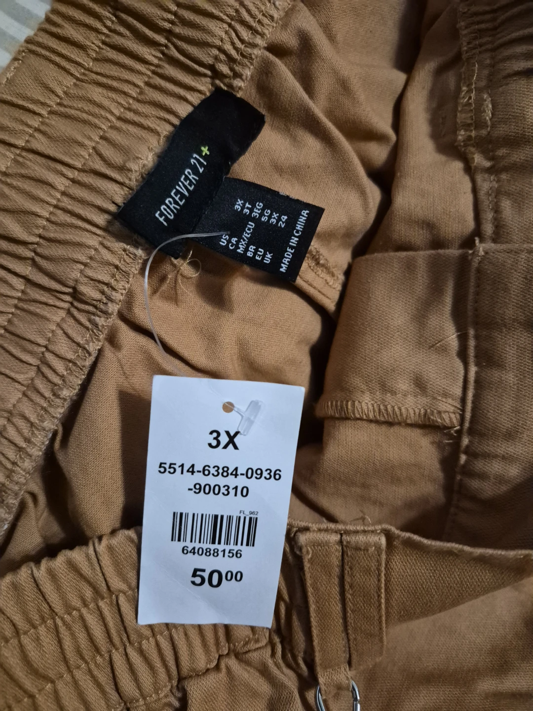 Forever 21+ Brown Cargo Pants - Size 3X