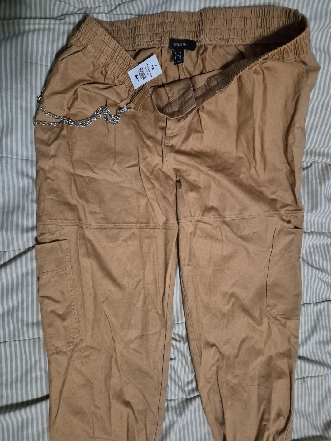 Forever 21+ Brown Cargo Pants - Size 3X - photo 2