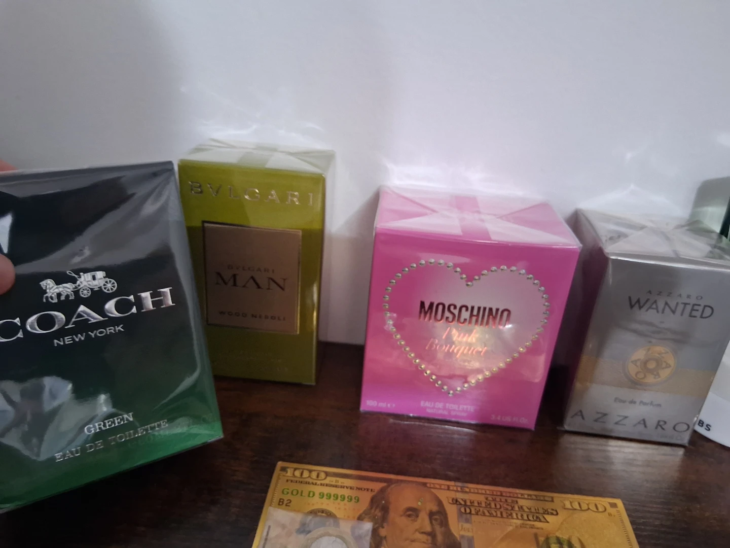 Coach Green Eau de Toilette, Bvlgari Man Wood Neroli, Mosch