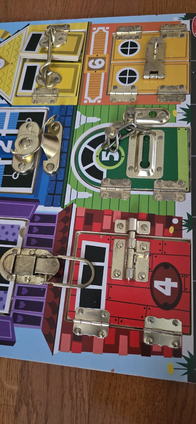Melissa & Doug Wooden Activity Board with Latches - photo 2