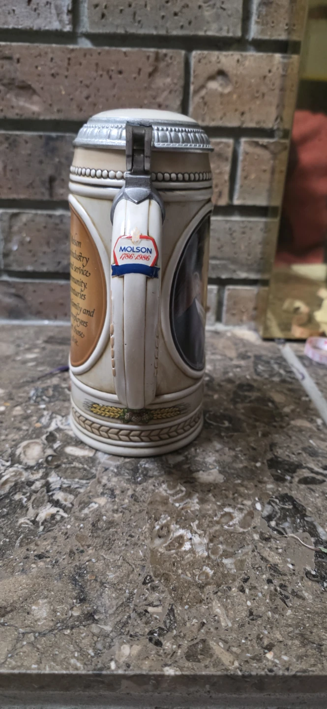 Molson 1786-1986 Commemorative Stein - photo 4