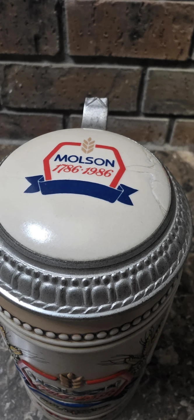 Molson 1786-1986 Commemorative Stein - photo 5