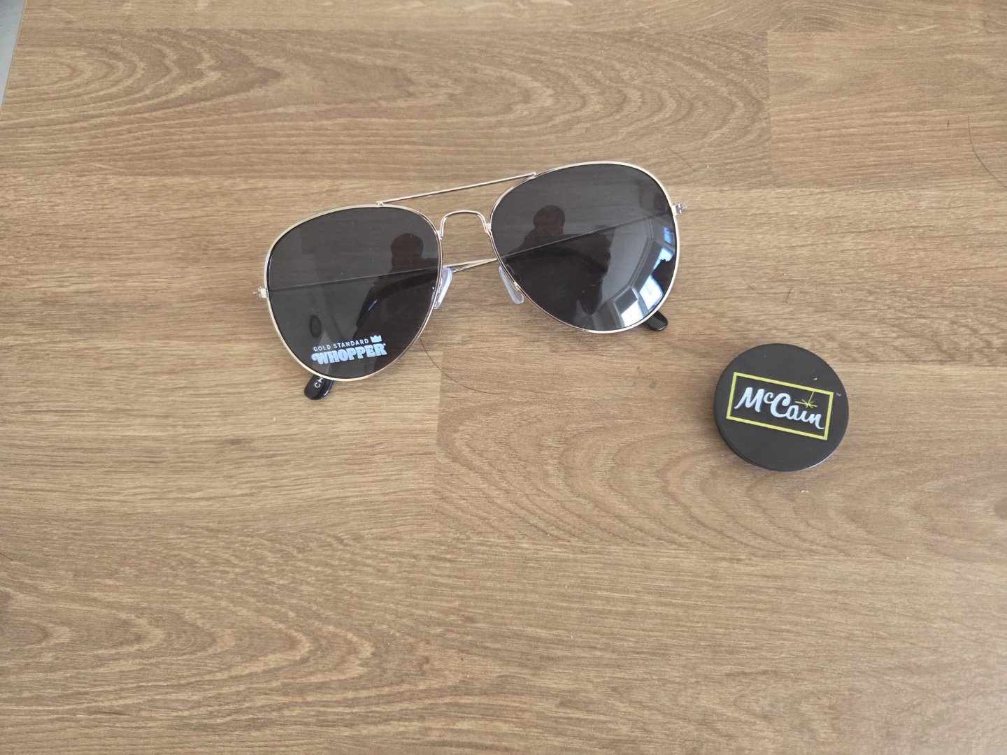 BK Sunglasses and McCain pop socket