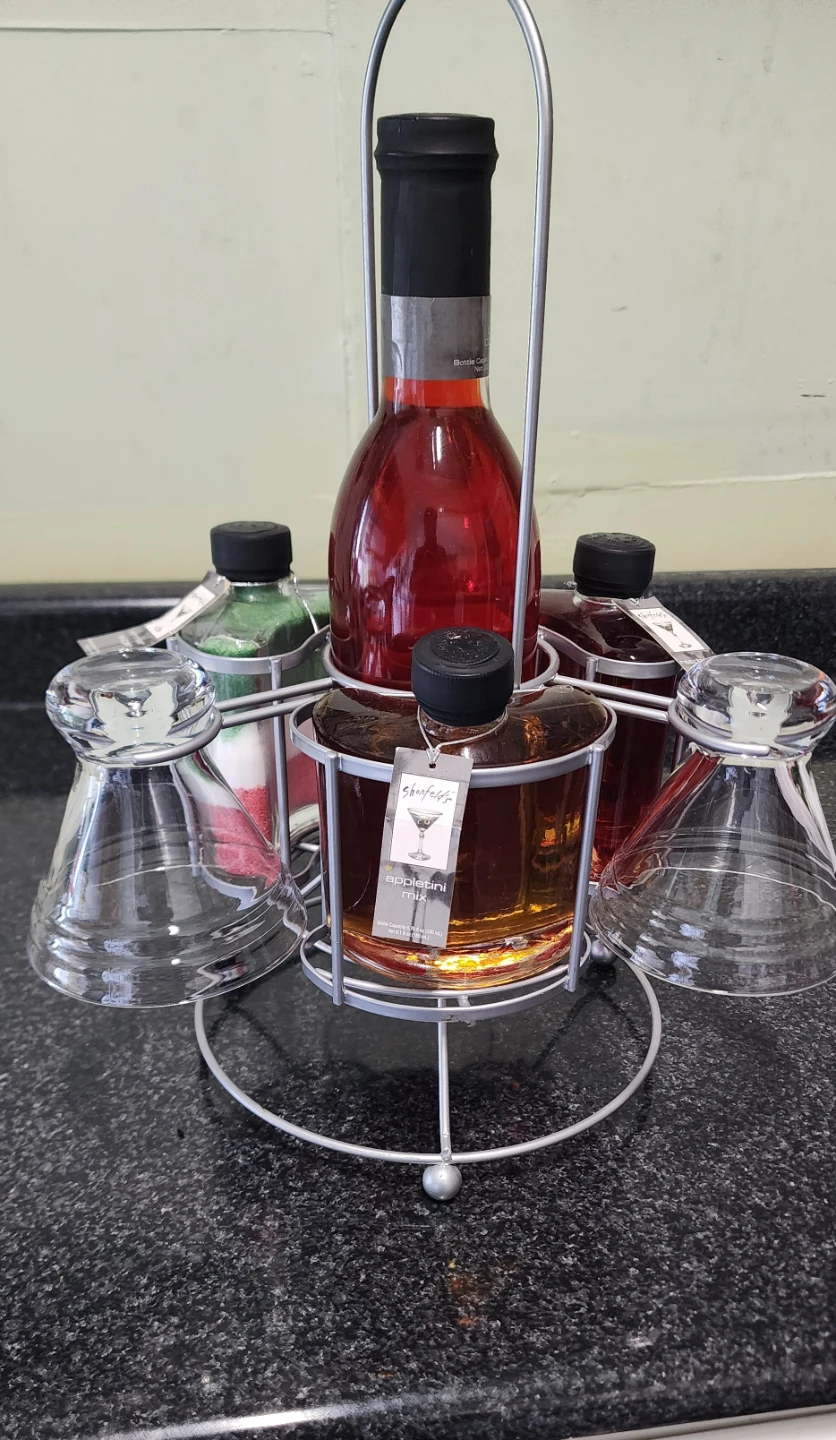 Cocktail Set with Bottles and Glasses - photo 4