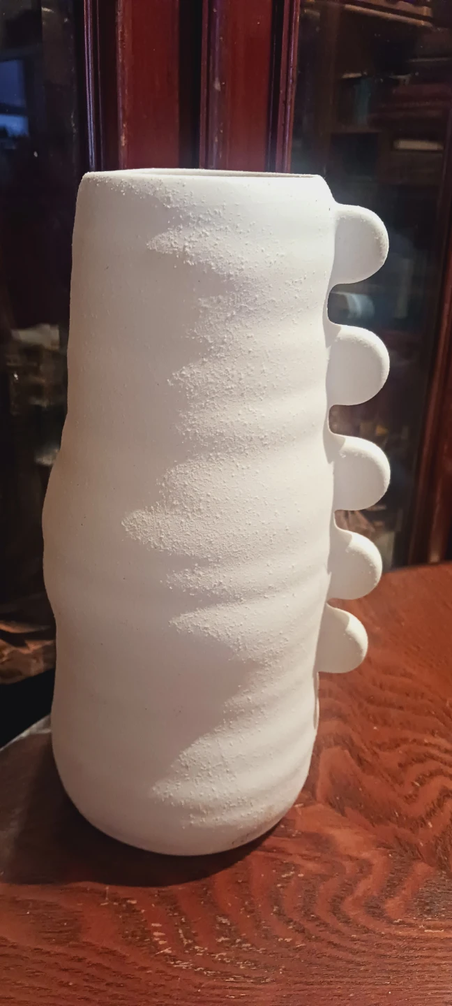 Large White Modern Ceramic Decorative Vase - photo 4