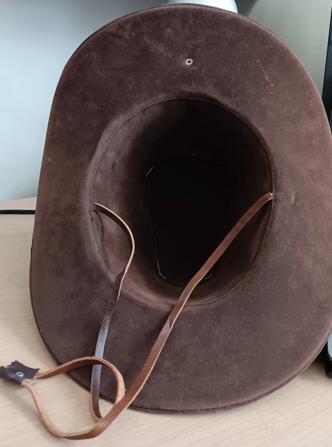 Brown Leather Cowboy Hat - photo 3
