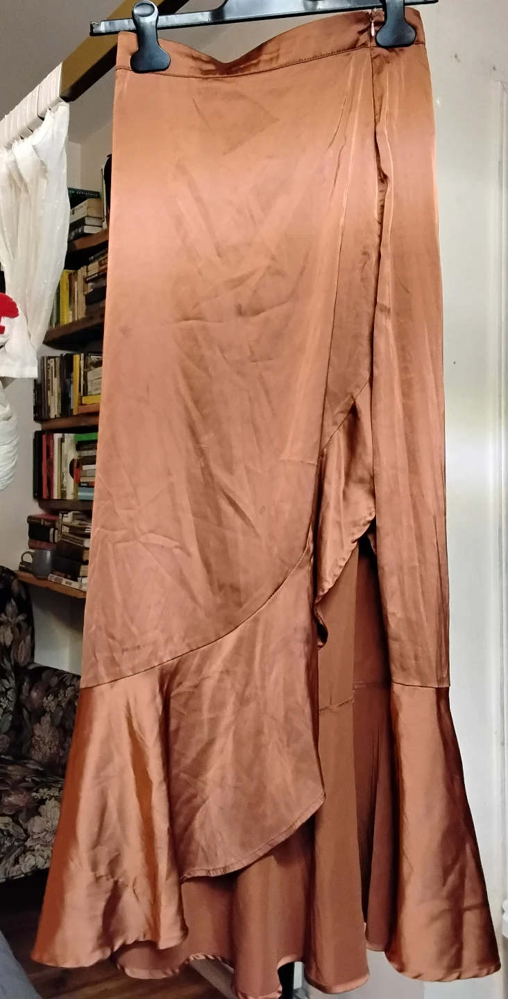 Lock & Key Satin Skirt