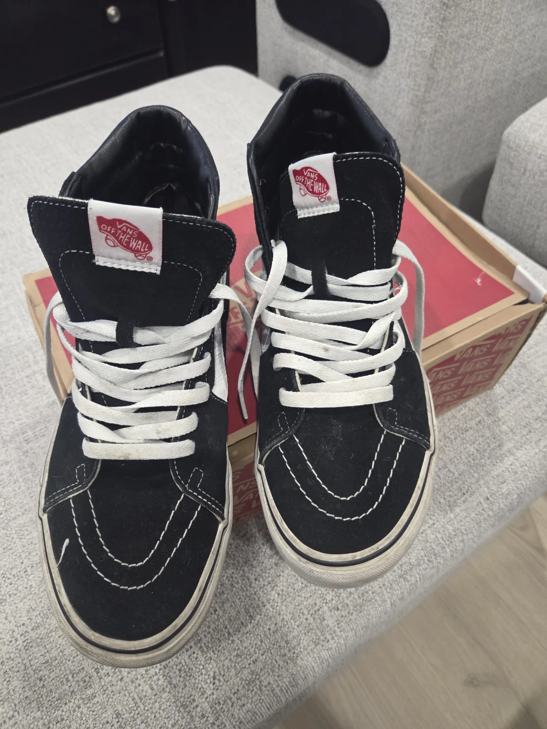 Vans Sk8-Hi Black Skate Shoes US Men's 11