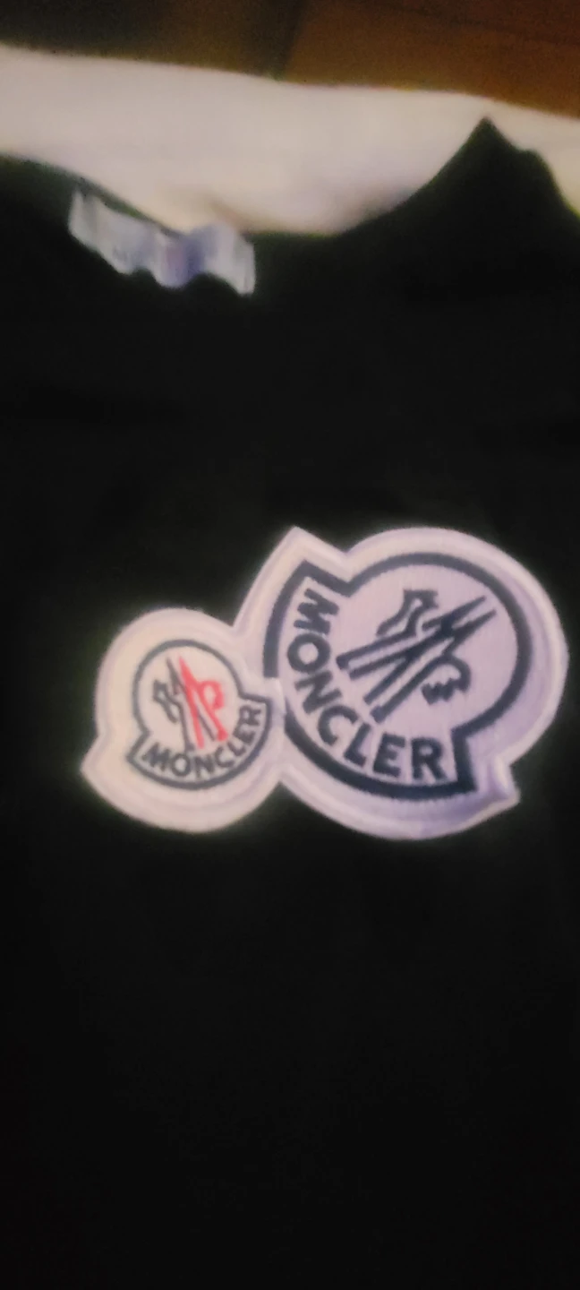 Moncler Black T-Shirt with Logo