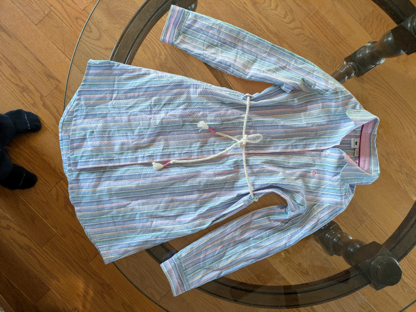 Striped Button-Up Shirt for girls 8-12 years