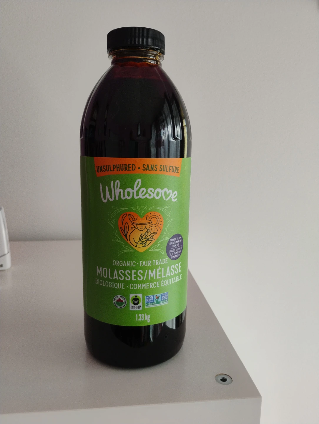 Brand New Wholesome Organic Fair Trade Molasses 1.33 kg