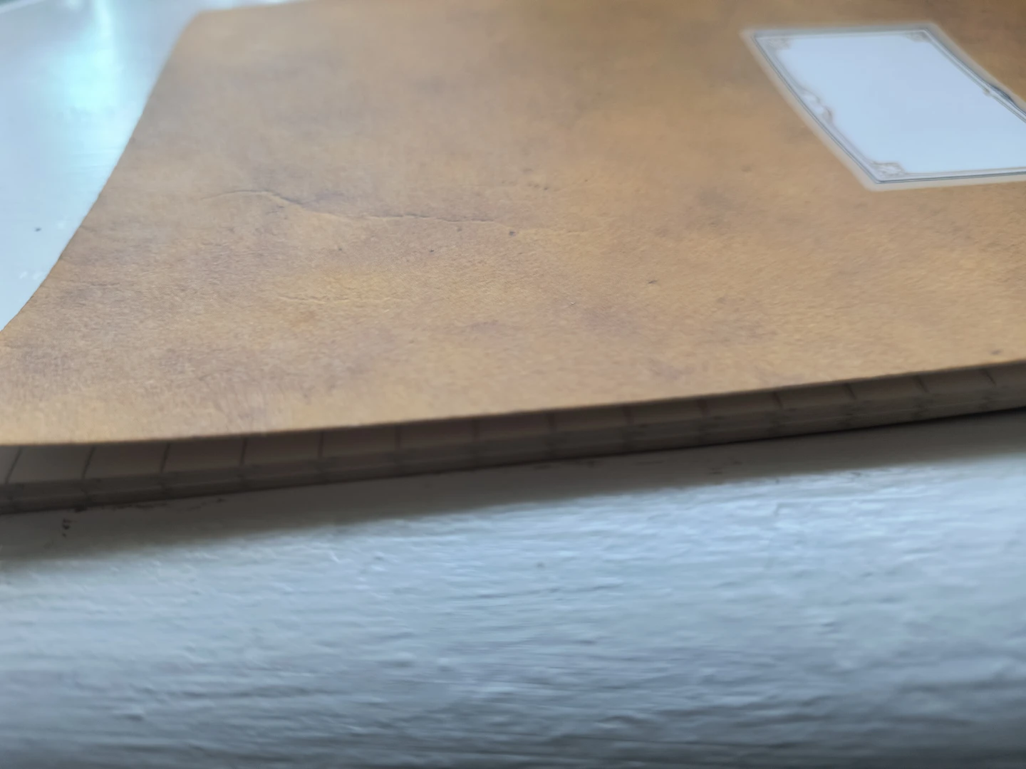 Brown Notebook with Blank Label - photo 2
