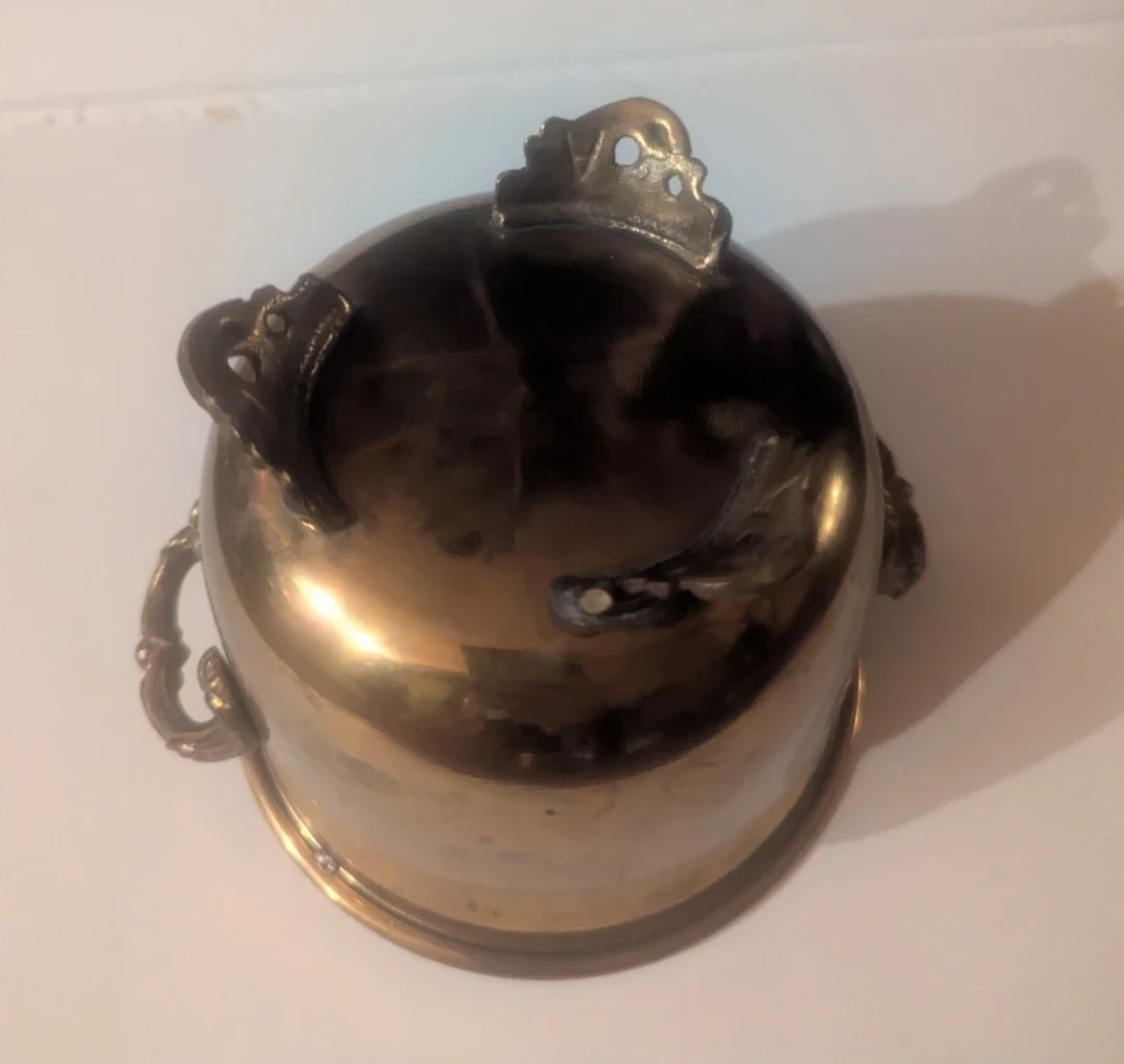 Brass Pot with Handles and Feet - photo 3